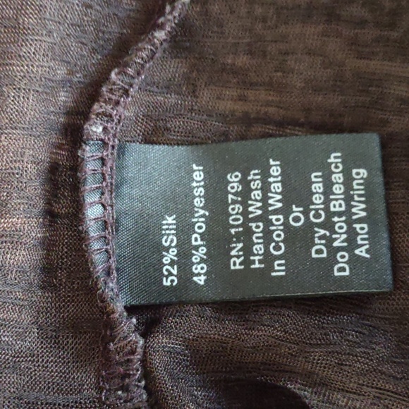 Pretty Angel Silk Blend Top w/Flounce Hemline - Picture 7 of 10